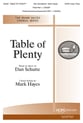 Table of Plenty SATB choral sheet music cover